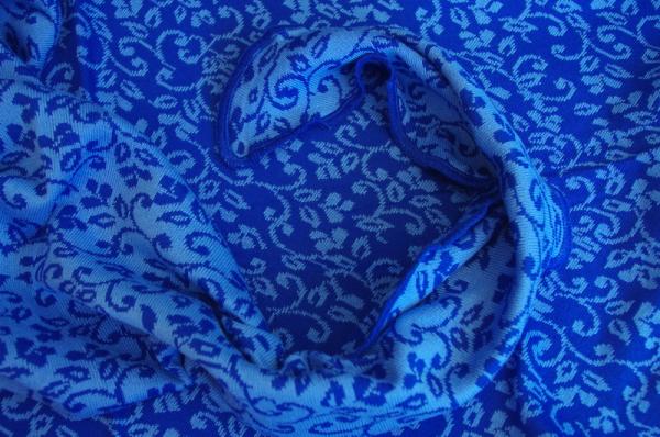 Invero Dreiecktuch Neele blau, Farben , Struktur, Muster